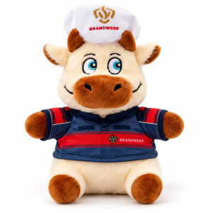 Pannenkoe knuffel (brandweerkoe)